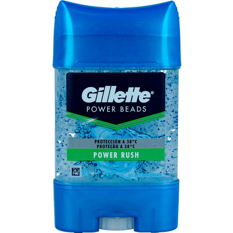 Gillette Power Rush Power Beads Desodorante Antitranspirante Para Hombre