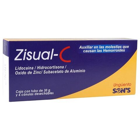 Lidocaína 5 G Hidrocortisona 0.25 G Óxido De Zinc 18 G