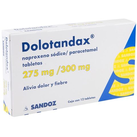 Dolotandax 12 Tabletas Caja