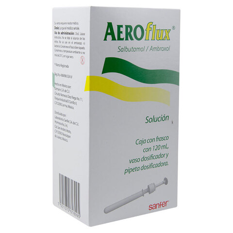 Aeroflux 120 Ml Solución Frasco Dosificador