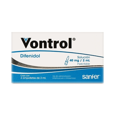 Vontrol Inyección 2 Solución Ampolleta