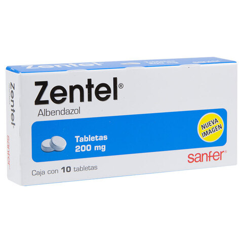 Zentel 10 Tableta Caja