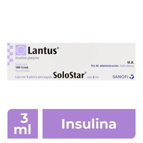 Lantus Solostar Con Pluma De 3 Ml Inyección Pluma Prellenada
