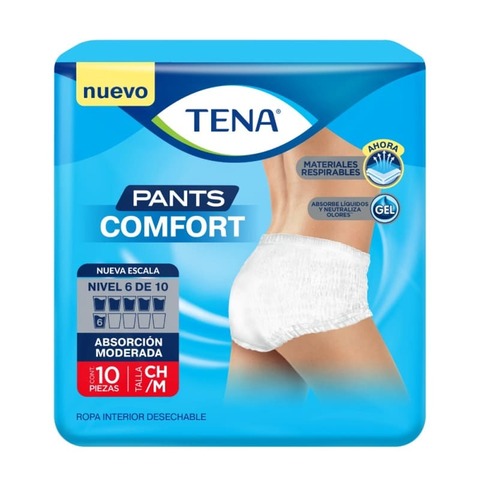 Tena Pants Comfort Ropa Interior Desechable Talla Ch/m Absorción Moderada