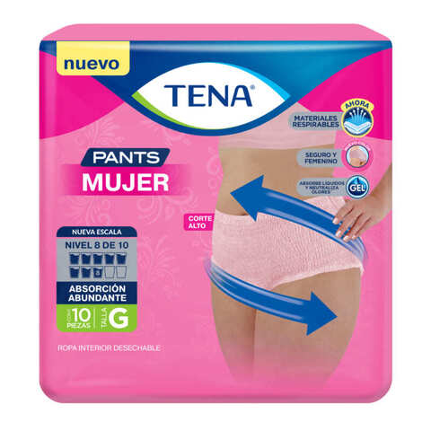 Tena Pants Mujer Ropa Interior Desechable Talla Grande Absorción Abundante