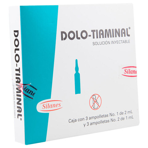 Dolotiaminal Inyección 3 Piezas Ampolleta