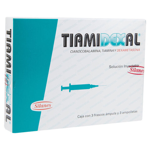 Tiamidexal Inyección 3x3 Solución Jeringa Prellenada