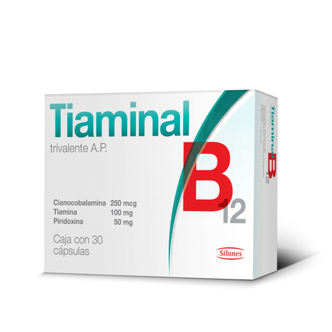 Tiaminal B12 Trivalente Ap 30 Cápsulas Caja