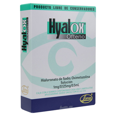 Hyalox Ofteno Unidosis Solución 4 Sobres Caja