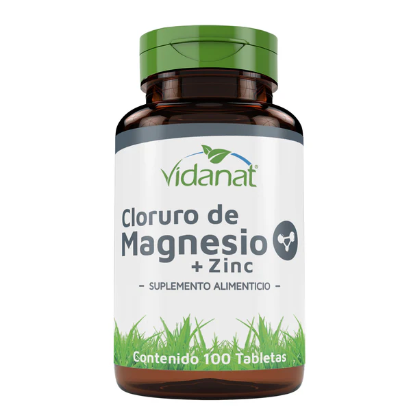 Vidanat Cloruro Magnesio Mas Zinc 100 Tab