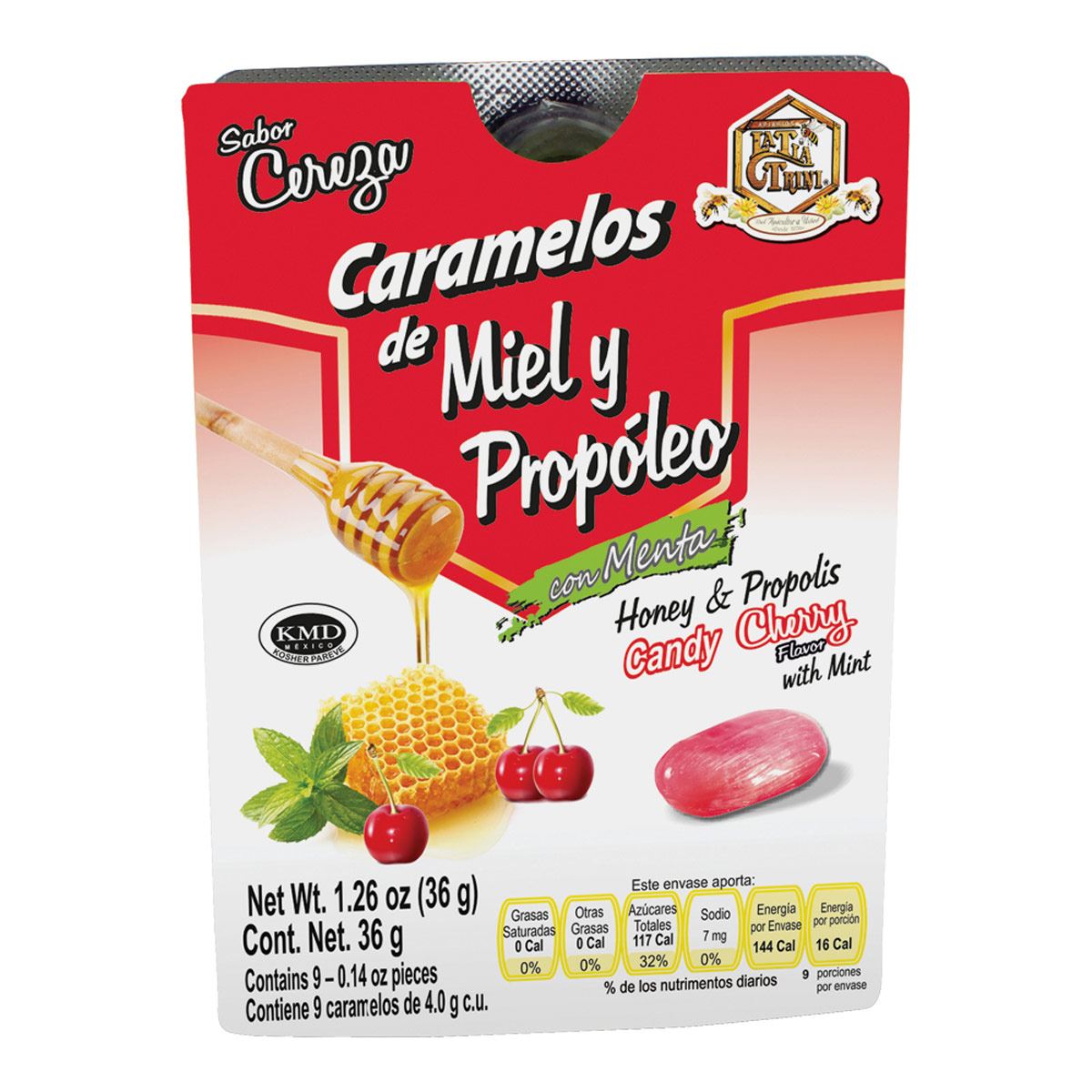 Trini Caramelo Cereza Miel 9 Pz
